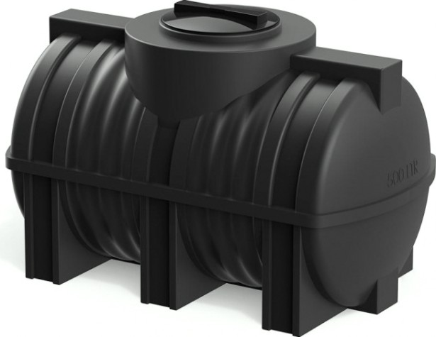 Емкость POLIMER GROUP G 500 горизонтальная [черный]