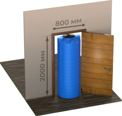 Емкость POLIMER GROUP N 600 вертикальная [синий]