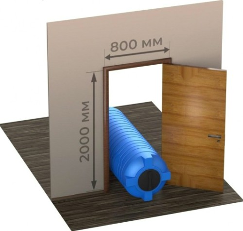 Емкость POLIMER GROUP N 700 вертикальная [синий]