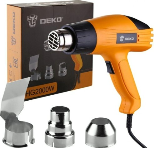Фен строительный DEKO HG2000W (063-4166) [063-4166]