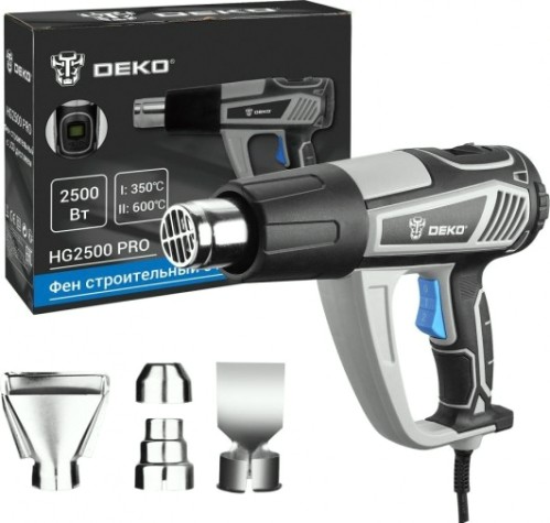 Фен строительный DEKO HG2500 PRO с lcd дисплеем [063-4336]