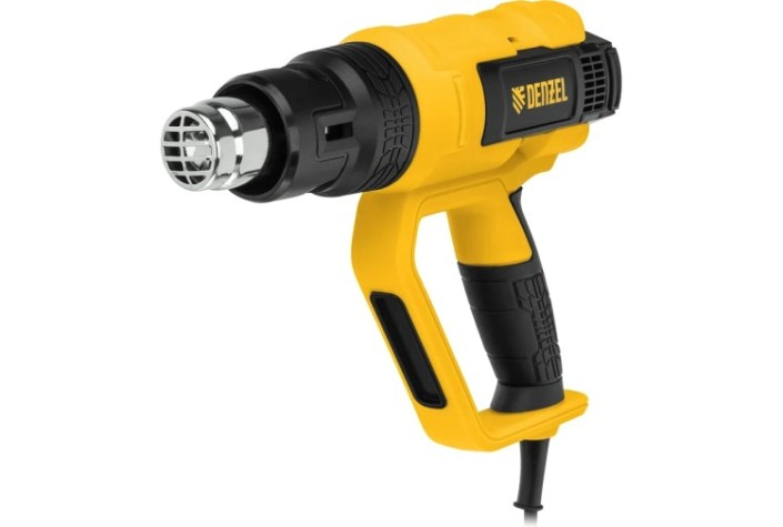 Фен строительный Denzel HG-2000M, 2000 Вт [28005]