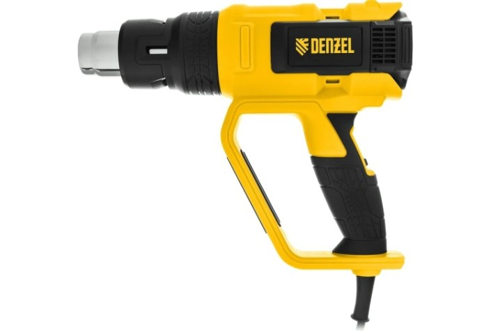 Фен строительный Denzel HG-2000M, 2000 Вт [28005]