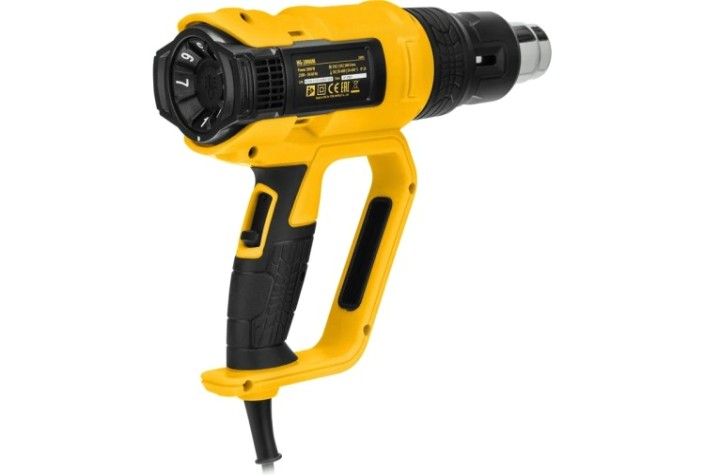 Фен строительный Denzel HG-2000M, 2000 Вт [28005]