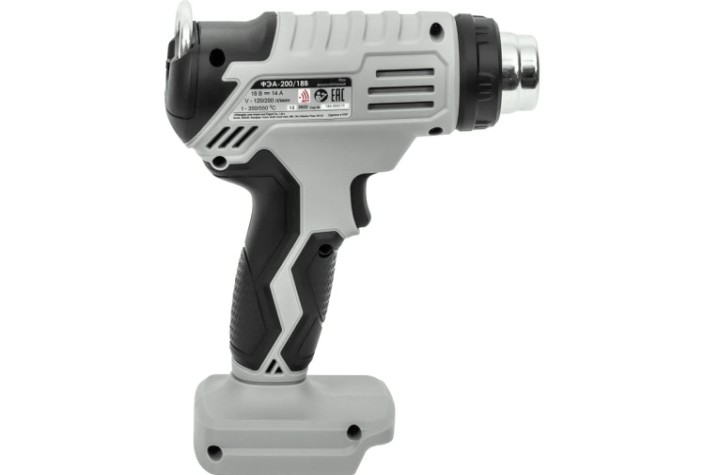 Фен строительный ИНТЕРСКОЛ ФЭА-200/18В бесщеточный аккум. без АКБ. и ЗУ [764.0.0.70]