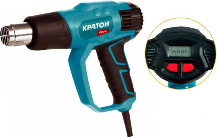 Фен строительный КРАТОН HAG-2000 ЕD [3 09 01 004]