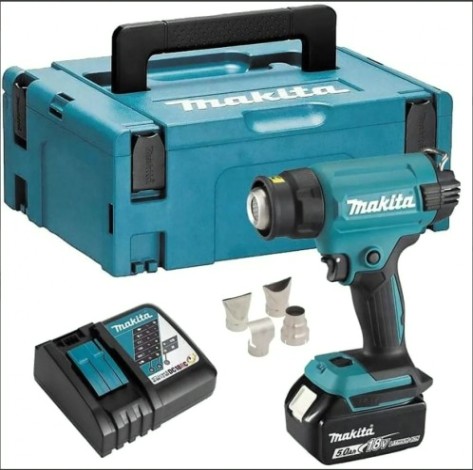 Фен строительный MAKITA DHG 181 RT1J аккумуляторный [DHG181RT1J]