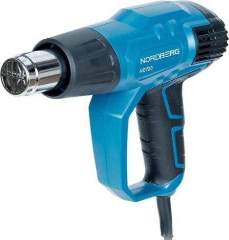 Фен строительный NORDBERG NE720K комплектом насадок, 50-600°с [ЦБ-00016878]
