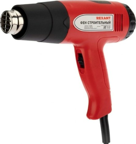 Фен строительный REXANT STANDARD с терморегулятором и дисплеем [12-0053]