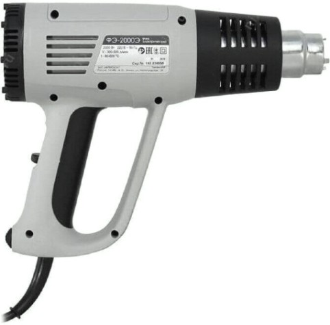 Фен строительный сетевой ИНТЕРСКОЛ ФЭ-2000Э [192.0.0.00]