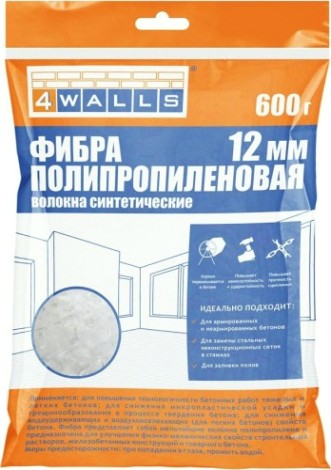 Фиброволокно 4Walls полипропилен, 12 мм, 600 г. [20309]
