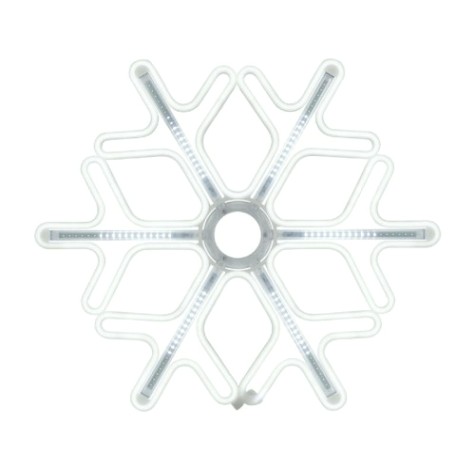 Фигура снежинка Neon-Night 501-225 с эффектом тающих сосулек 60х60, белый