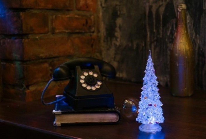 Фигурка деревянная Neon-Night "Елочка" RGB 15 см [513-022]