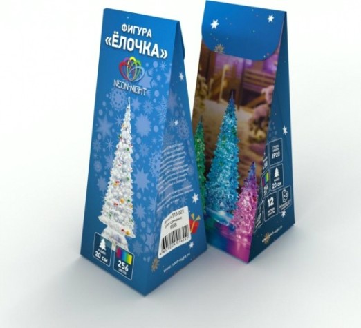 Фигурка деревянная Neon-Night "Елочка" RGB 20 см [513-023]