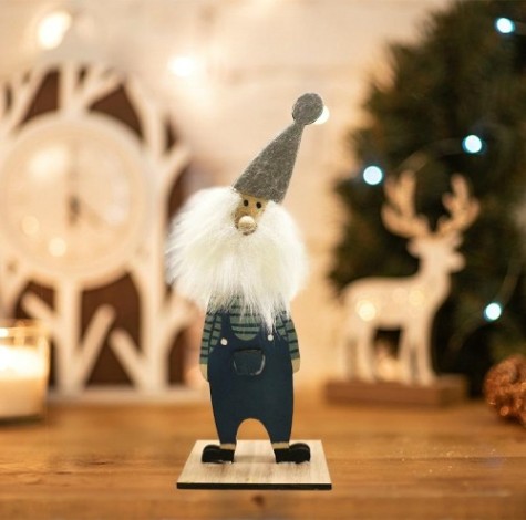 Фигурка деревянная Neon-Night Гномик 7x4,5x18 см [504-008]