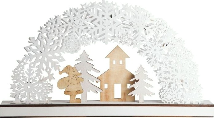 Фигурка деревянная Neon-Night Рождественская сказка с подсветкой 44,5x6x24 см [504-021]