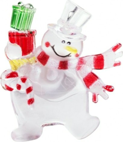 Фигурка светодиодная Neon-Night "Снеговик с подарком" [501-022]