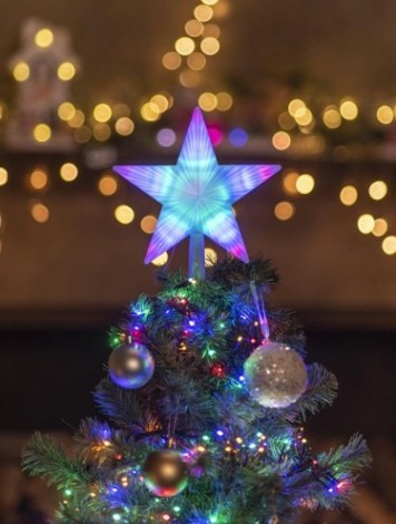Фигурка светодиодная Neon-Night "Звезда на елку" RGB, 31 LED, 22 см [501-001]