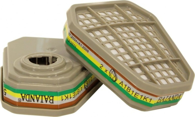 Фильтр для защиты от газов и паров BAIANDA 5811 A1B1E1K1, 2шт [5811B]