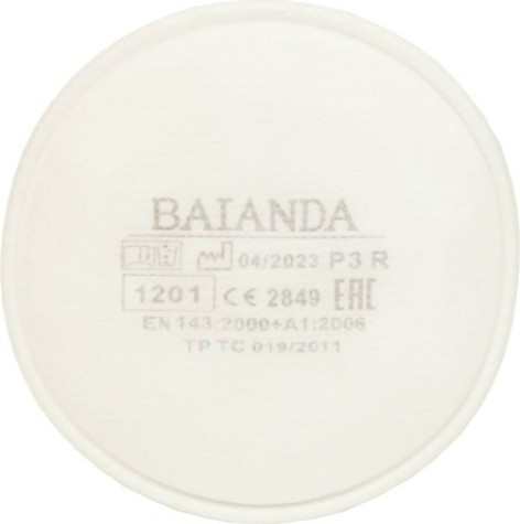 Фильтр для защиты от твердых и жидких частиц BAIANDA 1201 P3R 2 шт