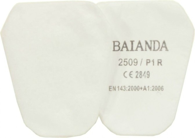 Фильтр для защиты от твердых и жидких частиц BAIANDA 2509 P1R, 10 шт