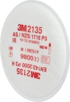 Фильтр противоаэрозольный 3M 2135 класс защиты Р3. 2 шт/уп [7000029734]