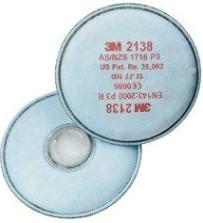 Фильтр противоаэрозольный 3M 2138 класс защиты Р3 2 шт/уп [7000029735]