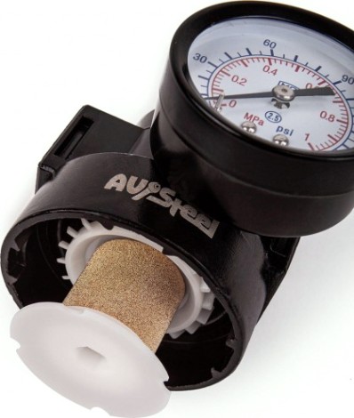 Фильтр с регулятором давления AV Steel AV-700505 1/4 до 9 атм