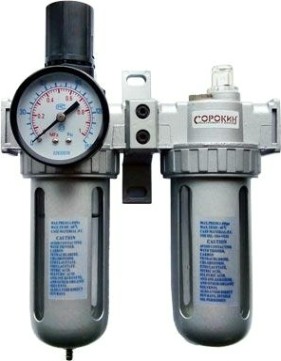 Фильтр-влагоотделитель СОРОКИН 2.206 с редуктором и лубрикатором 1/4"