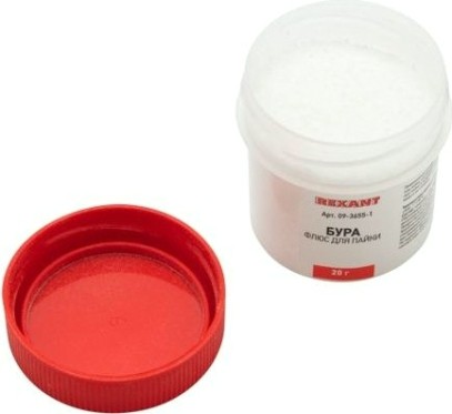 Флюс для пайки REXANT банка бура, 20 г, блистер [09-3655-1]