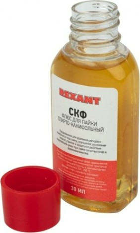 Флюс для пайки REXANT ПР3640-1 скф (спирто-канифольный), 30 мл [09-3640-1]