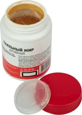 Флюс для пайки REXANT ПР3672 паяльный жир активный, 100 мл, банка [09-3672]