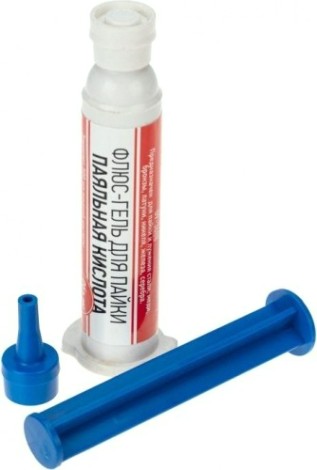 Флюс для пайки REXANT ПР3688 паяльная кислота, 12 мл, техно-шприц, блистер [09-3688]