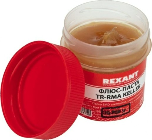 Флюс для пайки REXANT ПР3691 20 мл, банка [09-3691]