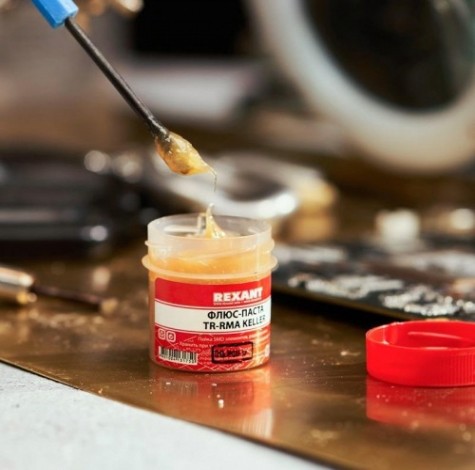 Флюс для пайки REXANT ПР3691 20 мл, банка [09-3691]