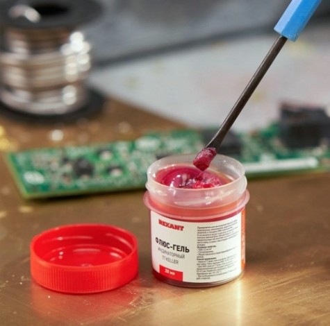 Флюс для пайки REXANT ПР3692 tt keller индикаторный, 20 мл, банка [09-3692]