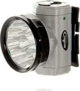 Фонарь аккумуляторный КОСМОС AccuH10LED 10LED налобный [KOCAccuH10LED]
