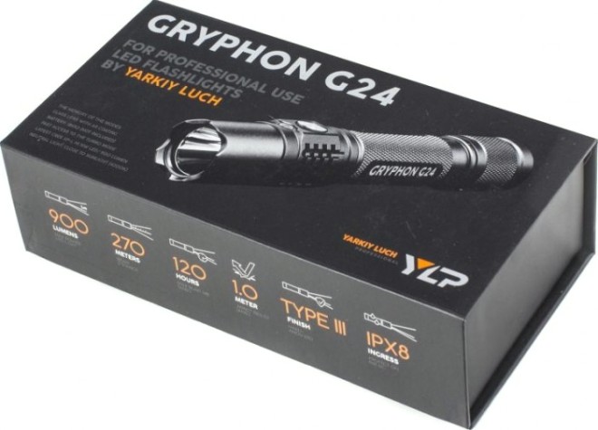 Фонарь аккумуляторный ЯРКИЙ ЛУЧ GRYPHON G24 [4606400001430]