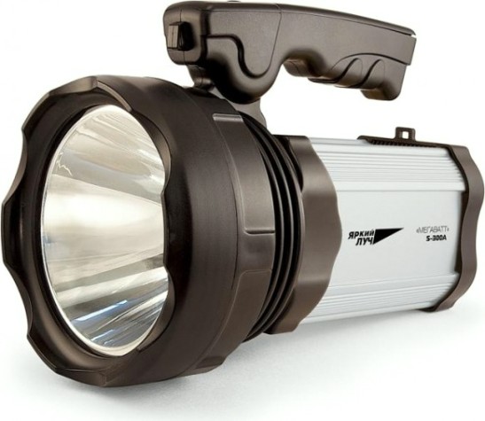 Фонарь аккумуляторный ЯРКИЙ ЛУЧ S-300A "МЕГАВАТТ" [4606400105374]