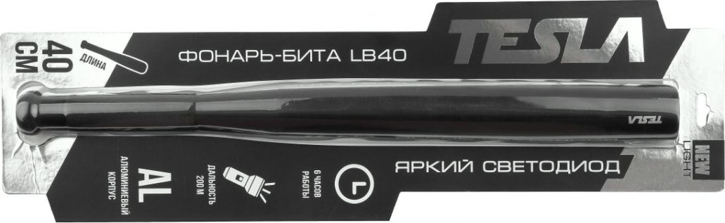 Фонарь-бита TESLA LB-40 33х400 мм [310-019]