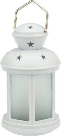 Фонарь декоративный Neon-Night с эффектом пламени свечи белый корпус 12х12х20,6 см, теплый белый [513-067]