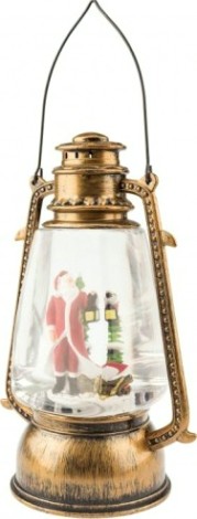 Фонарь декоративный Neon-Night с эффектом снегопада и подсветкой Санта-Клаус, теплый белый [501-066]