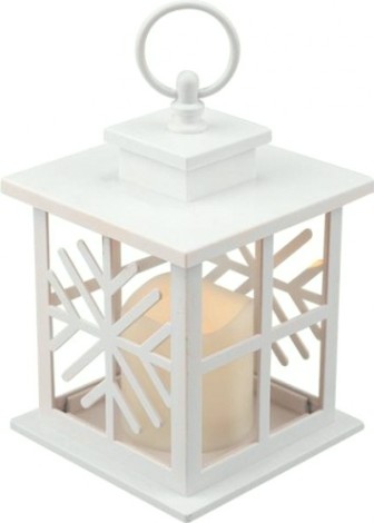 Фонарь декоративный Neon-Night со свечкой 12х12х18 см, теплый белый [513-043]