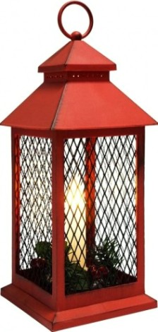 Фонарь декоративный Neon-Night со свечкой 13,5х13,5х30,5 см, теплый белый [513-041]