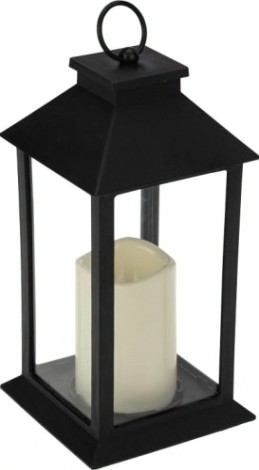 Фонарь декоративный Neon-Night со свечкой 14x14x29 см, теплый белый [513-045]