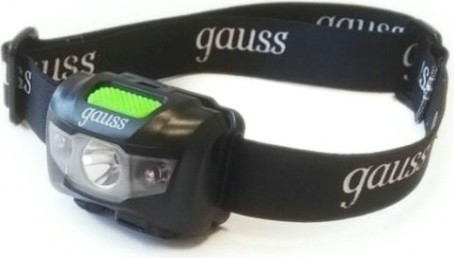 Фонарь GAUSS GFL405 налобный 3w 130lm li-ion 600mah led [GF405]