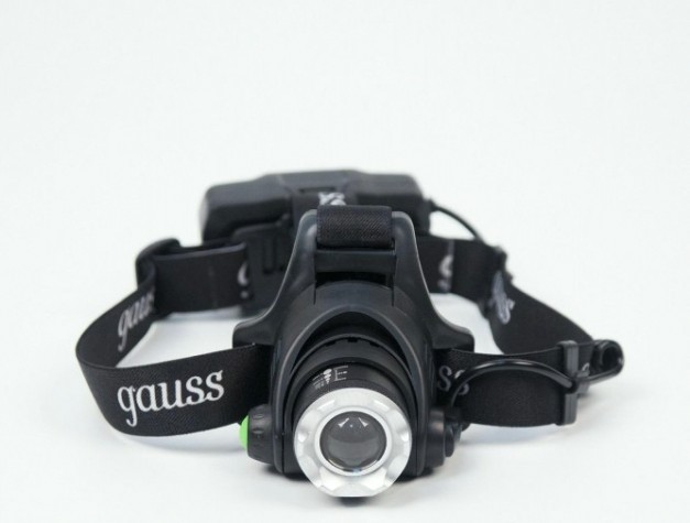 Фонарь GAUSS GFL407 налобный 5w 450lm li-ion 2400mah led [GF407]