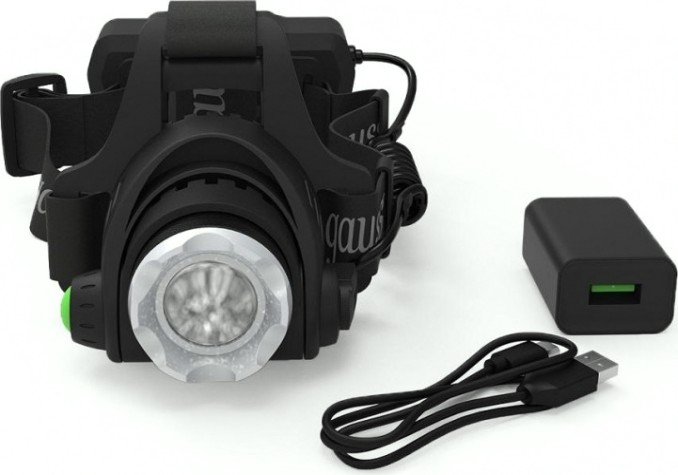 Фонарь GAUSS GFL407 налобный 5w 450lm li-ion 2400mah led [GF407]