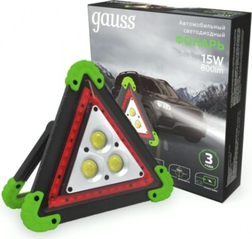 Фонарь GAUSS GFL802 автомобильный 15w 800lm li-ion 2400mah [GF802]