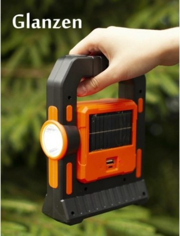 Фонарь кемпинговый GLANZEN CFL-0600-T18-1 светодиодный аккумуляторный USB